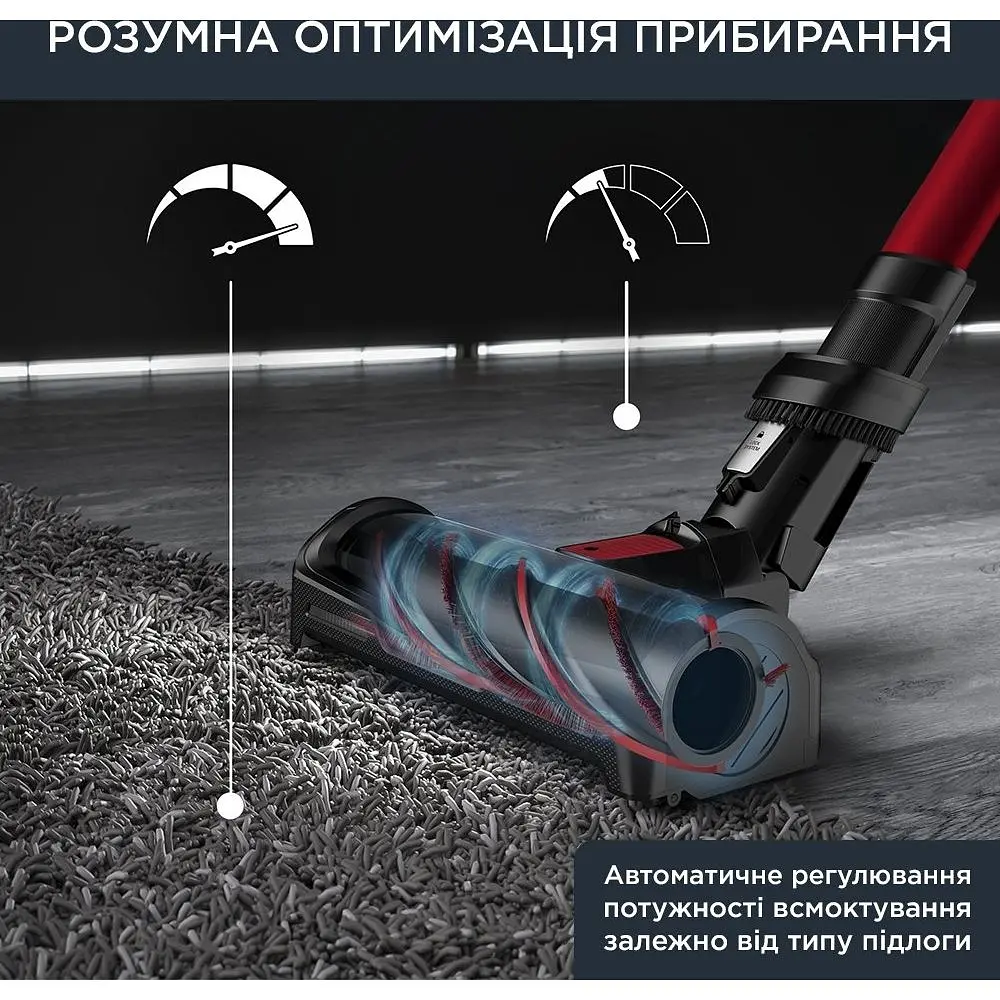 Пылесос Rowenta X-Force Flex 12.60 Auto Animal беспроводной черно-красный (RH98A9WO) - фото 7