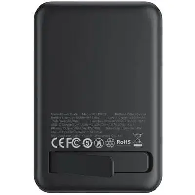 Внешний аккумулятор XO PR231 magnetic 15W 10000mAh магнитный черный 6920680851454 - фото 3