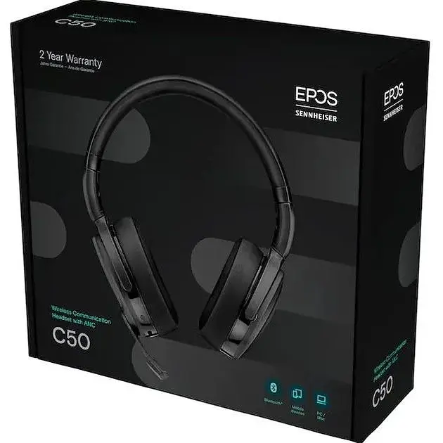 Бездротові накладні навушники Sennheiser Epos C50 ANC (1001147) чорні - фото 8