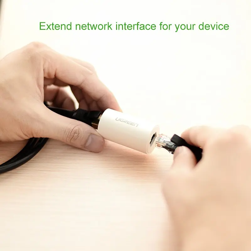 Захисний Ethernet-адаптер від грози Ugreen RJ45 NW116 20391 Білий - фото 6