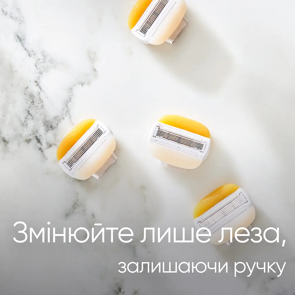 Уцінка. Змінні картриджі для гоління Gillette Venus Comfortglide Skin Cushion Coconut жіночі 3 шт.  - фото 5