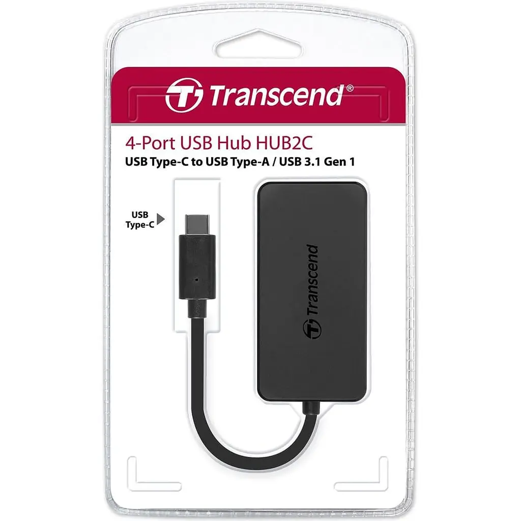 USB-Хаб Transcend USB Type-C HUB 4 ports (TS-HUB2C) - фото 4