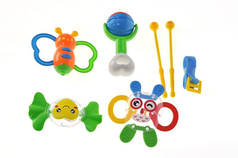 Набір дитячих брязкальце YG Toys для розвитку дрібної моторики немовлят зі звуковим ефектом (A883) - фото 2