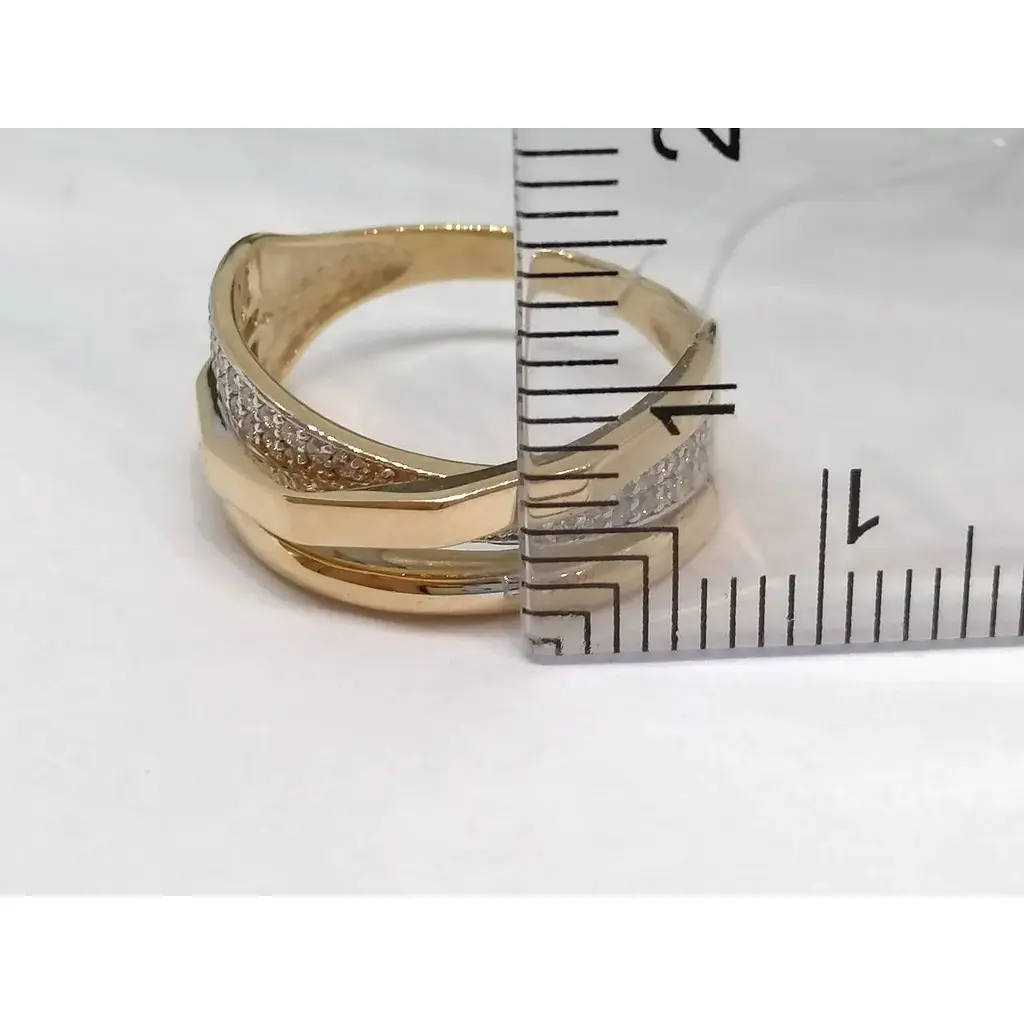 Золотое кольцо Империя золота с фианитами. КВ1204И 16,5 - фото 4