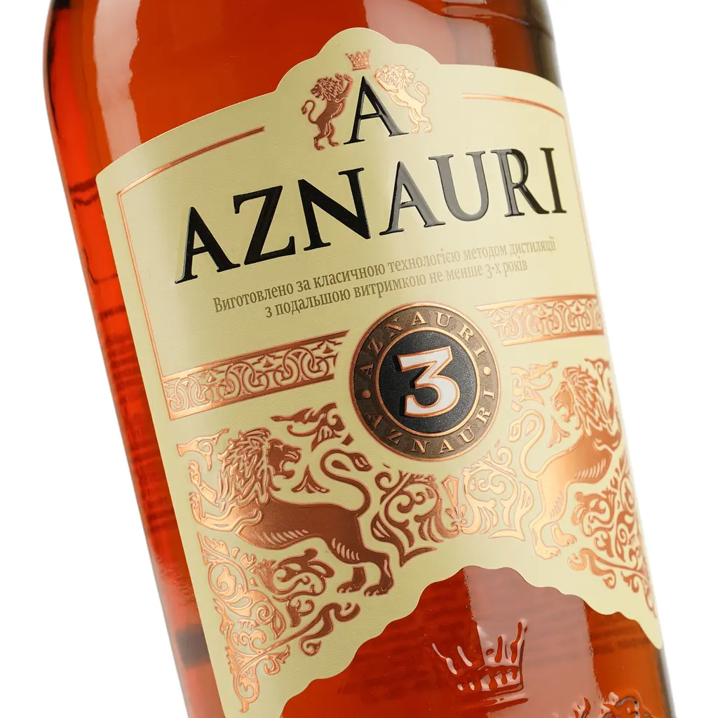 Бренди Украины Aznauri 3 звезды, 40%, 0,7 л (830171) - фото 6