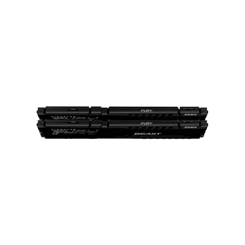 Модуль пам'яті для комп'ютера DDR5 32GB (2x16GB) 5200 MHz Beast Black Kingston Fury (ex.HyperX) (KF552C40BBK2-32) - фото 3