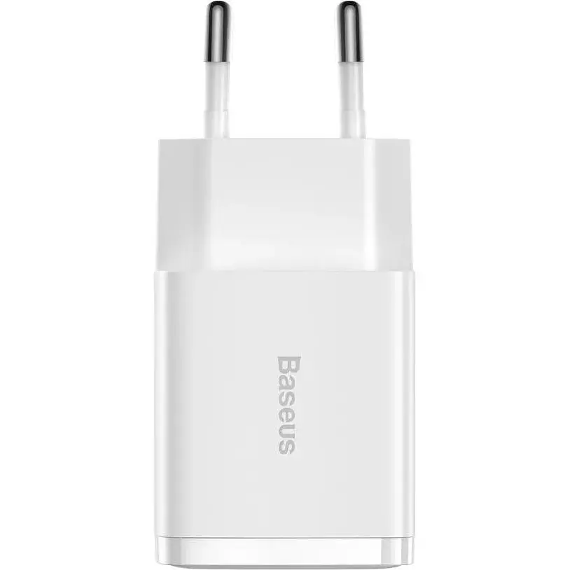 Зарядное устройство Baseus Compact Charger 2U 10.5W EU white (CCXJ010202) - фото 3