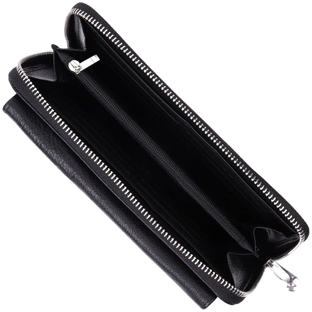 Функціональний гаманець-клатч унісекс з натуральної шкіри ST Leather 22529 чорний - фото 10