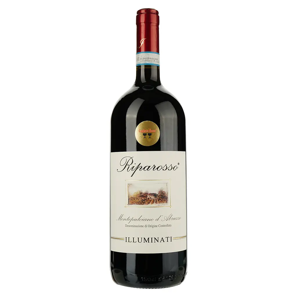 Вино Illuminati Dino Riparosso красное, сухое, 1,5 л в подарочной упаковке - фото 2