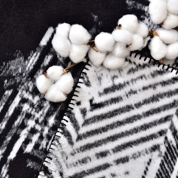 Плед-покривало Ideia Kassandra бавовняний 200х150 см чорний (8000029914 чорний) - фото 3