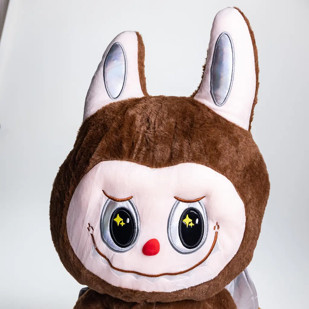 Мягкая игрушка-плед и подушка 3 в 1 Labubu Brown Dragon Лабубу Коричневый Colorful Home 520-29BR - фото 6