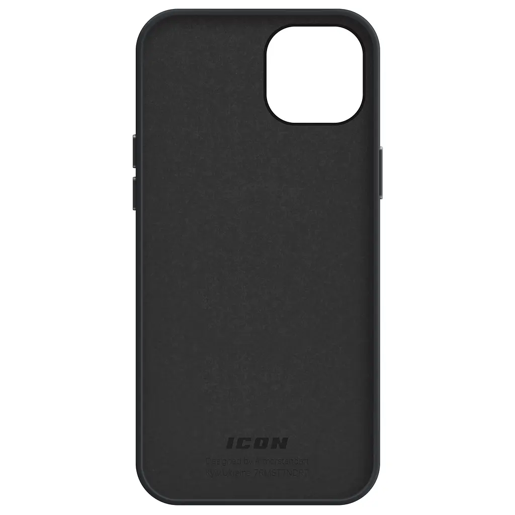 Силиконовый чехол для Apple iPhone 14 Plus, ICON2 Case, черный, противоударный, панель, защита всего корпуса, матовая поверхность Soft Touch, выступает над дисплеем, совместим с защитными стеклами и пленками, с микрофиброй, ArmorStandart (ARM63609) - фото 2