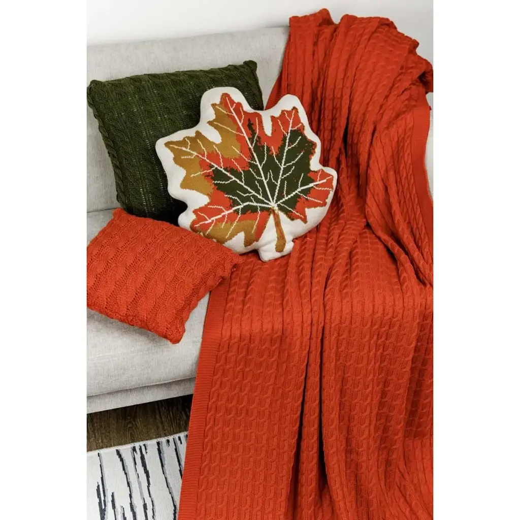 Плед Прованс Happy Fall Kosa 130х170 см помаранчевий (29759) - фото 5