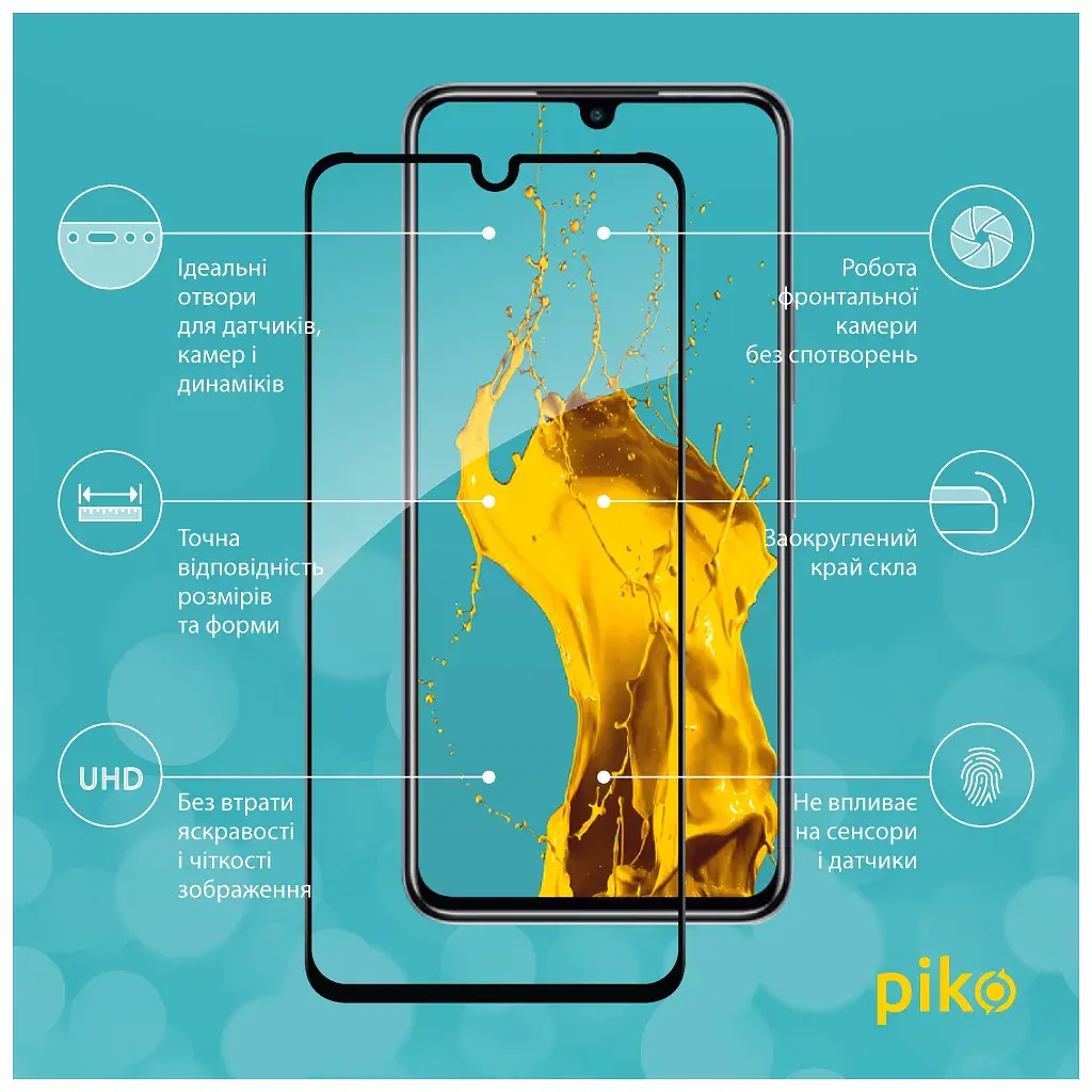 Скло захисне Piko Full Glue Infinix Note 12 Pro Black (1283126546655) - фото 3