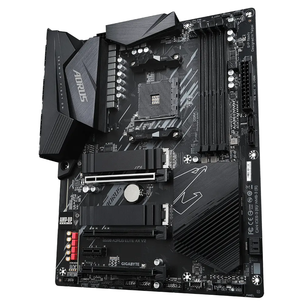 Mатеринська плата Gigabyte B550 Aorus Elite AX V2 Socket AM4 (B550 AORUS ELITE AX V2) Б/В - фото 2