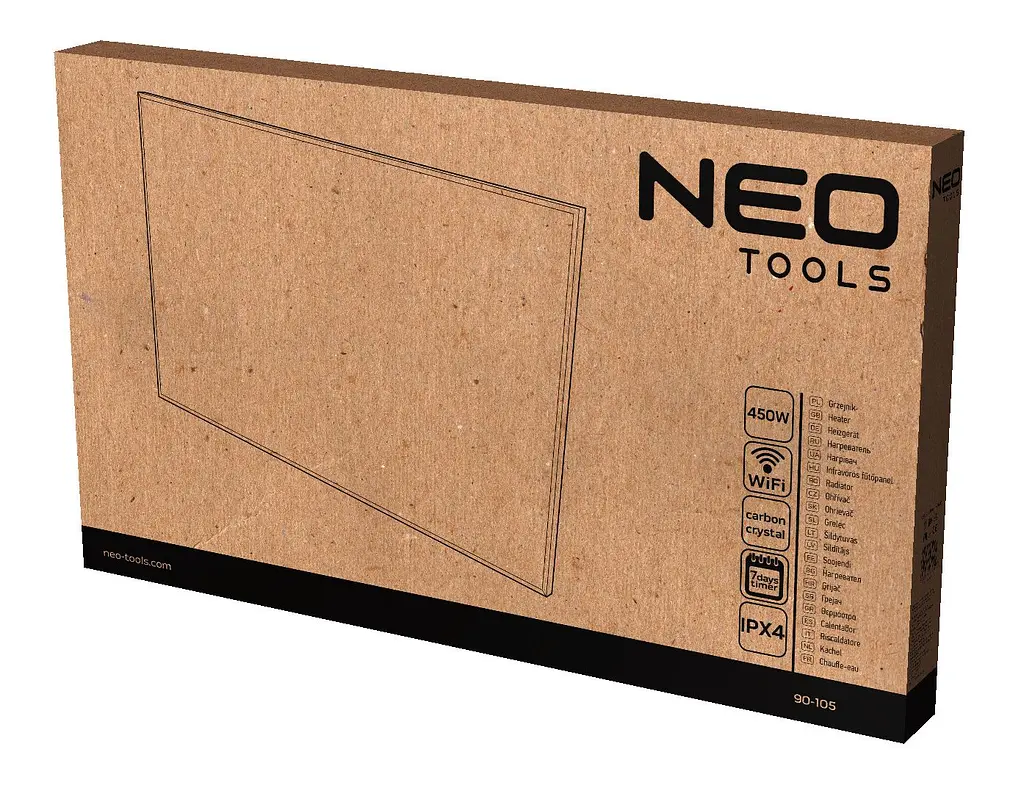 Інфрачервоний обігрівач Neo Tools 450 Вт, Білий (90-105) - фото 9