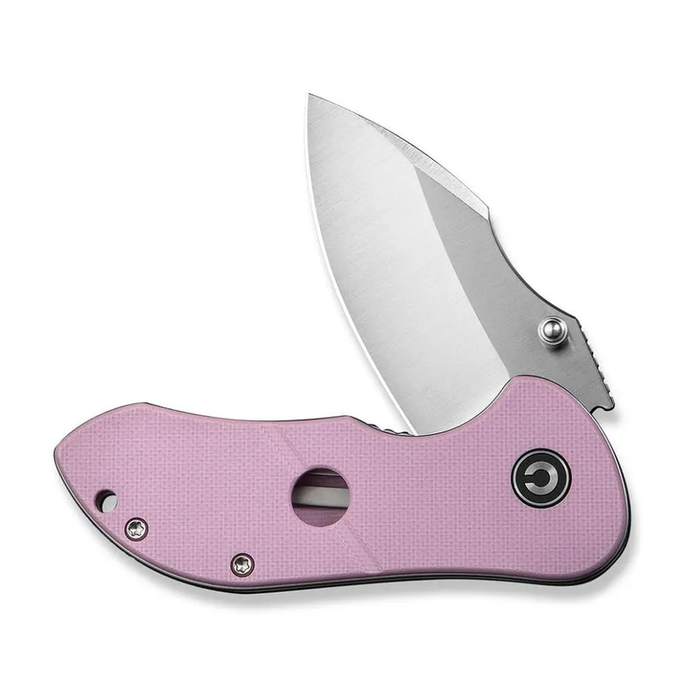 Ніж складаний кишеньковий Civivi Gordo, (6.4 см) D2/G10 рожевий - фото 4