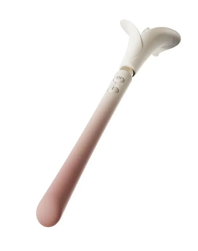 Розкішний вібромасажер Zalo - Calla Blossom Pink, двосторонній, 2 мотори - фото 3