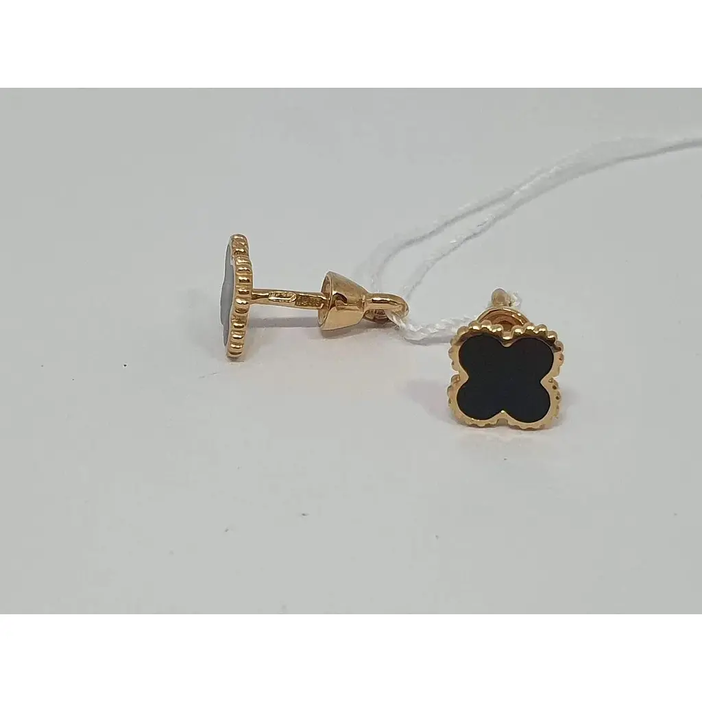 Золоті сережки-пуссети Tango з емаллю. 500047Е - фото 3