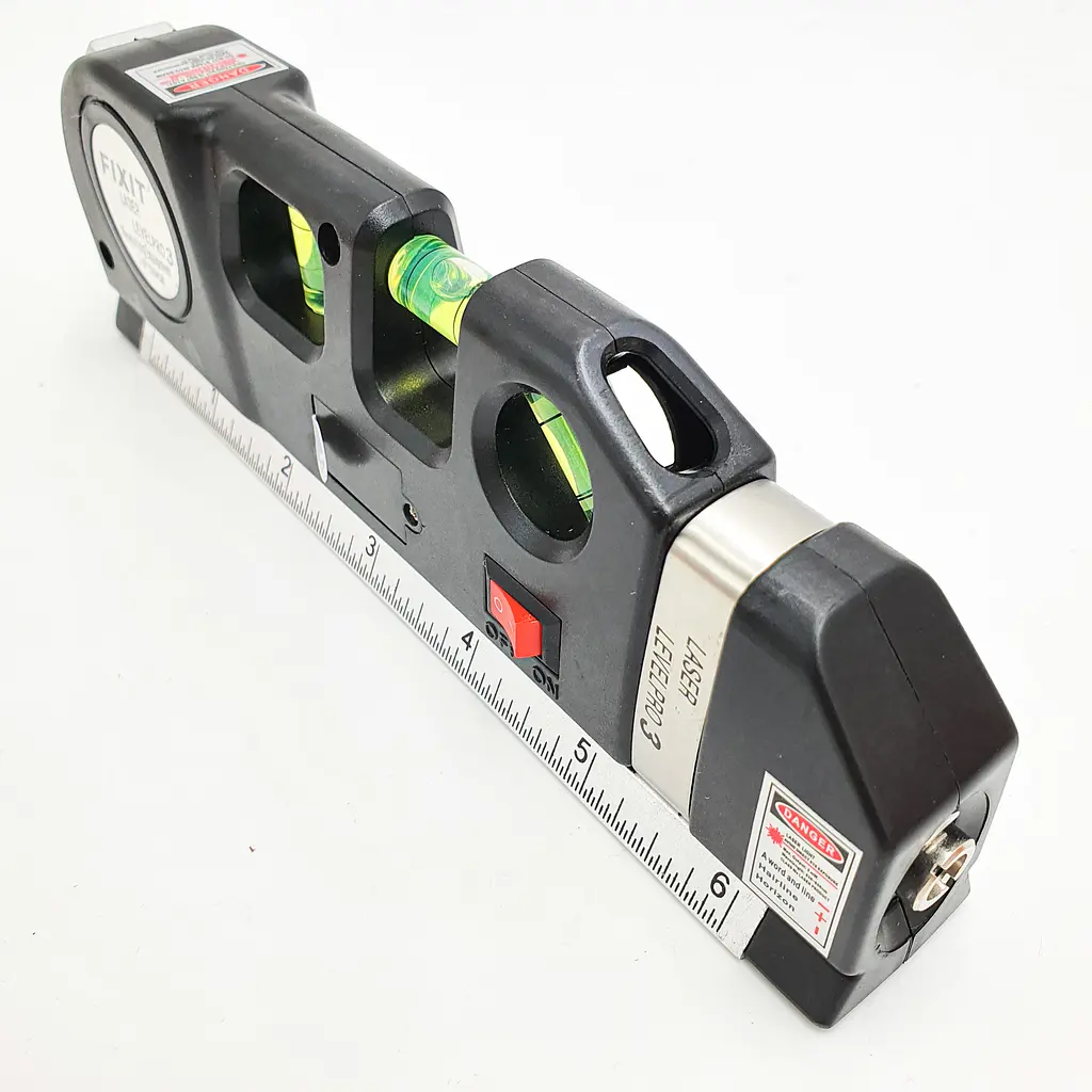 Рівень лазерний 4 в 1 рідинний 3х рівень рулетка лінійка Fixit Laser Level PRO 3 - фото 2