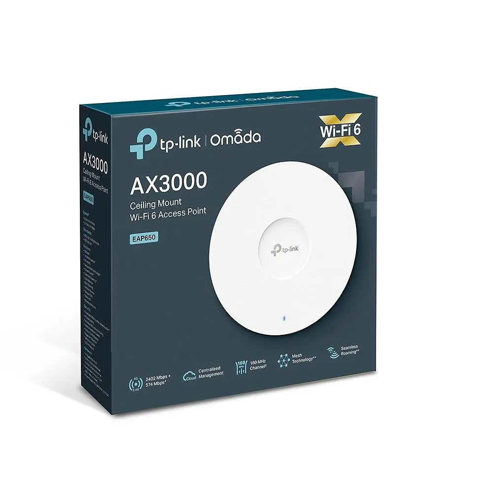 Мережеве обладнання, Точка доступу 3000MBPS OMADA EAP650 TP-LINK - фото 5