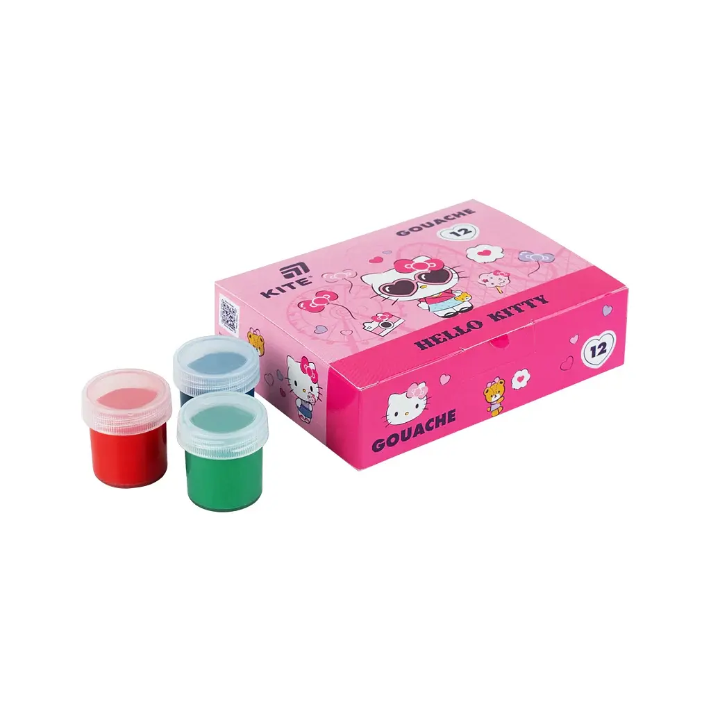 Гуашеві фарби Kite Hello Kitty, 12 кольорів 20 мл (HK26-063) - фото 2