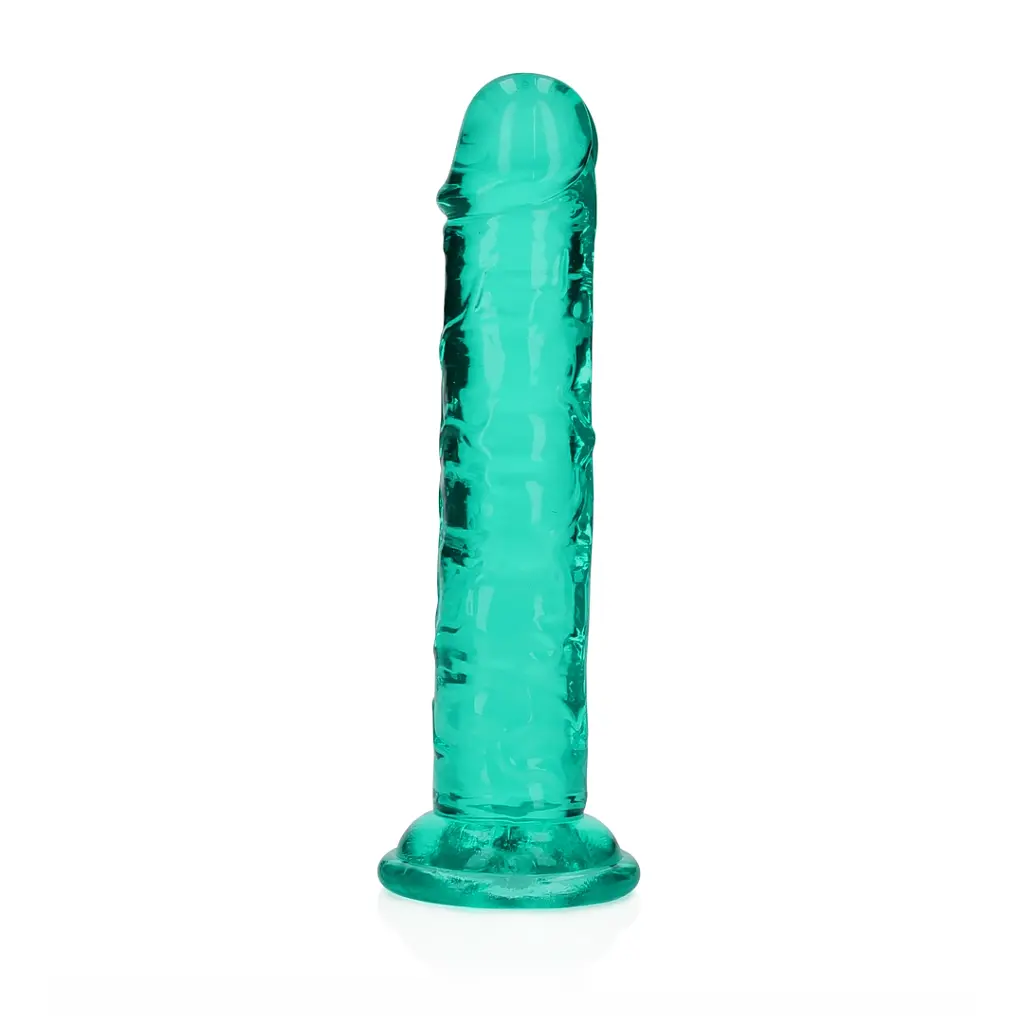 Фаллоимитатор RealRock Crystal Clear Realistic Dildo 6'' 14.5 см зеленый - фото 3