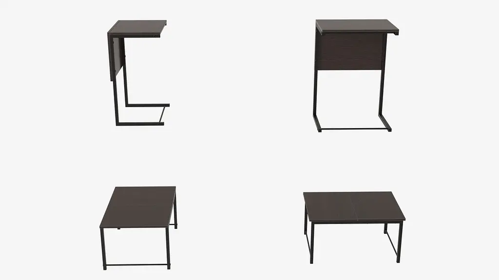 Стол журнальный приставной Терри Комбо Ferrum-decor 345x662x440 Черный металл ДСП Венге Магия 16 мм (FRD-105554) - фото 5