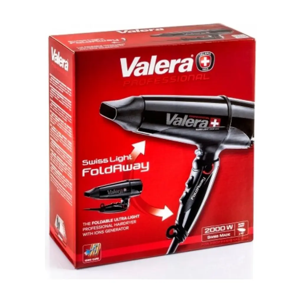Фен Valera Swiss Light 5400 Fold-Away Ionic Tourmaline Black (SL5400T) - фото 5