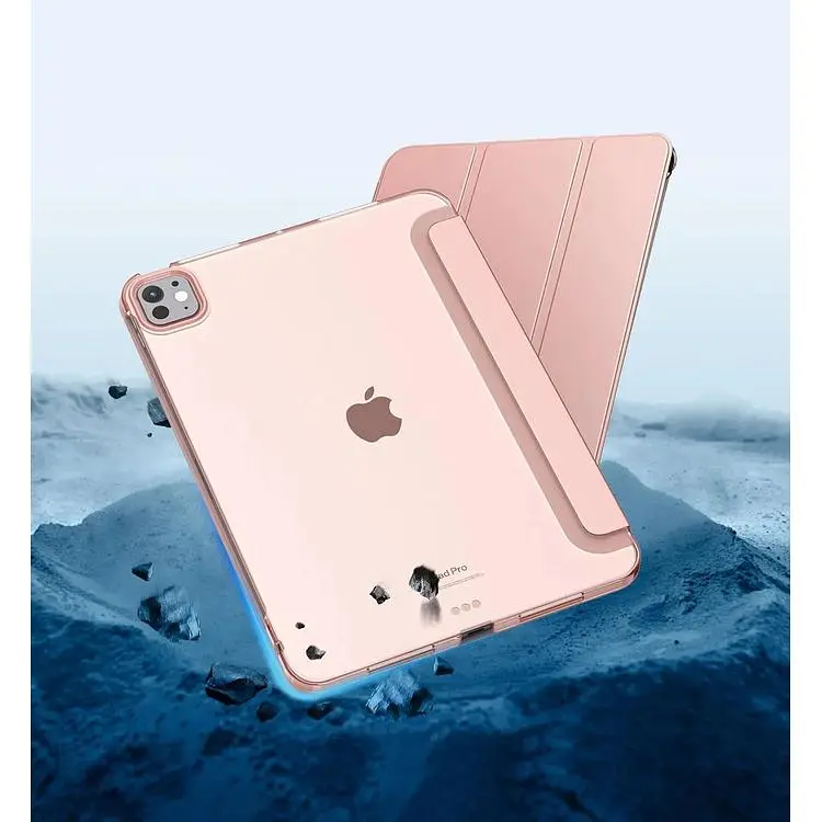 Чехол-книжка BeCover Tri Fold Hard для Apple iPad Pro 11" M4 2024 Pink (711728) - фото 4
