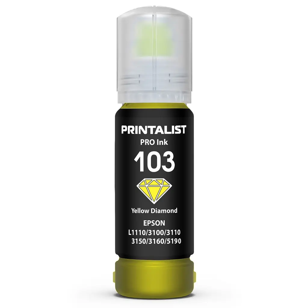 Чорнило PRINTALIST 103 для Epson L3100/3110/3150 70г Yellow водорозчинне (PL103Y) - фото 3