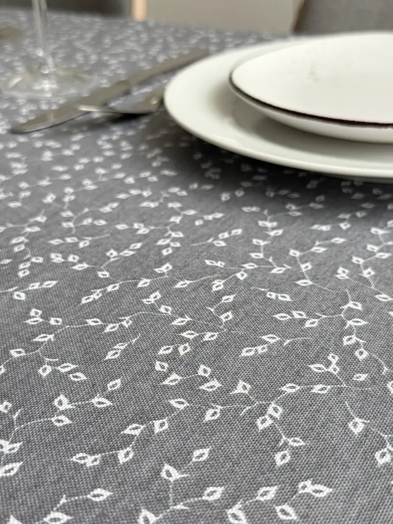 Скатертина столова Ecotton DUCK 170х220 см водовідштовхувальна сірий (V 11/ Grey) (25009) - фото 3