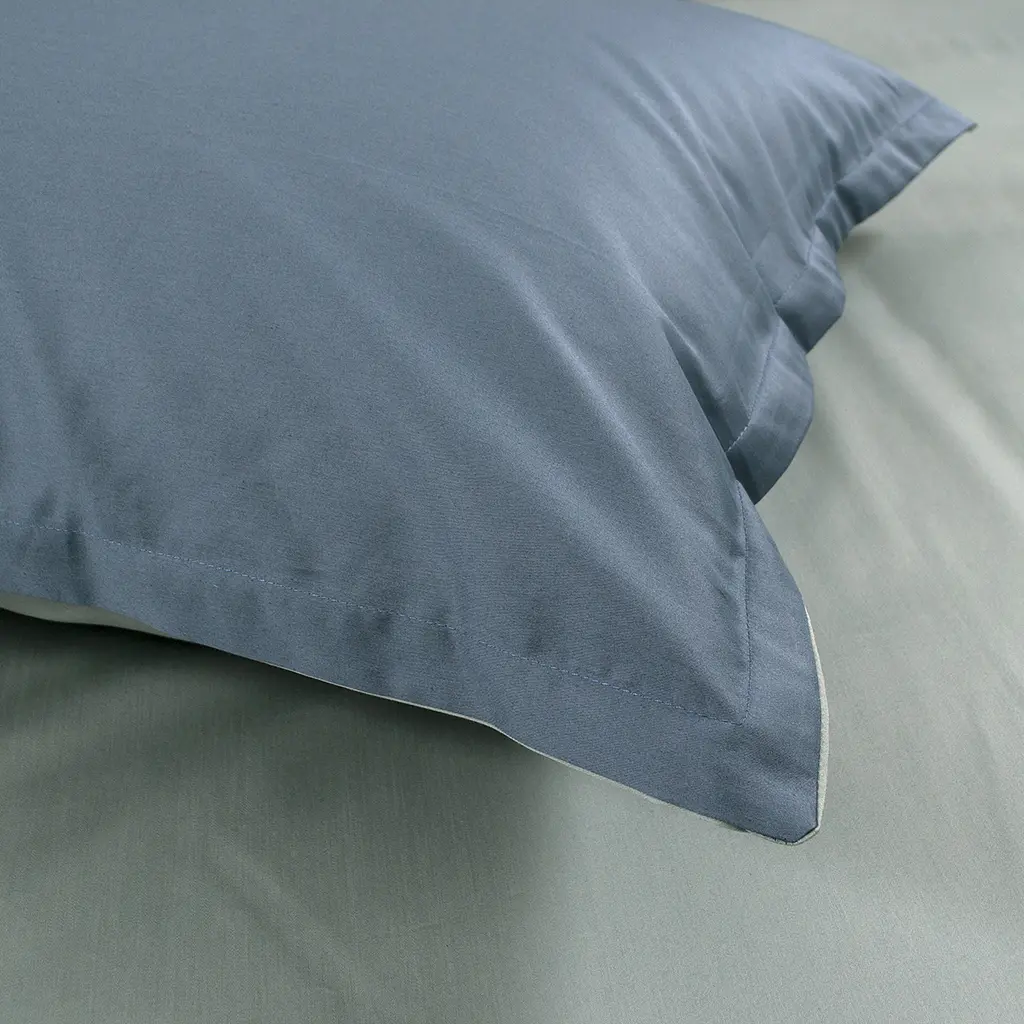 Наволочки с ушками сатин premium 300ТС Lotus Home - Florida деним 50x70+2,5 (2 шт) - фото 2