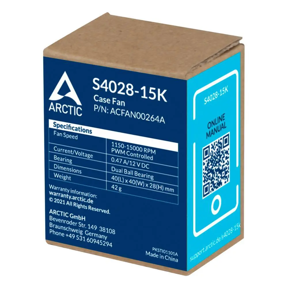 Корпусний вентилятор Arctic 40 мм S4028-15K ACFAN00264A Black - фото 6
