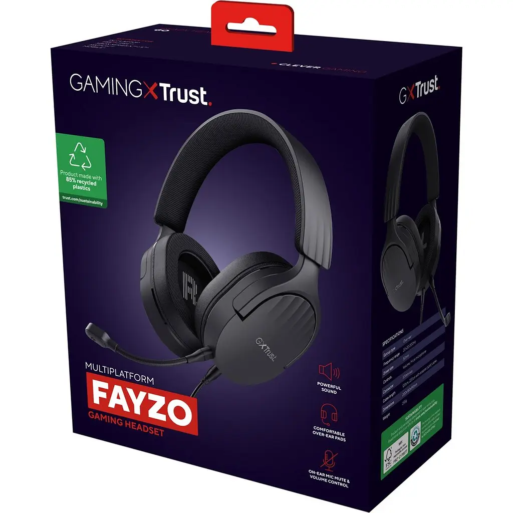 Ігрові навушники Trust GXT 489 Fayzo 3.5мм Black (24898) [119421] - фото 7