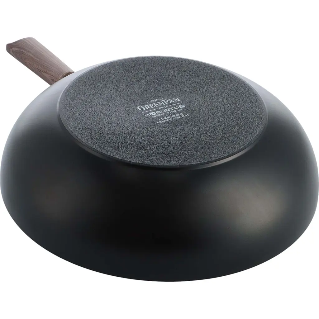Сковорода-вок GreenPan Eco Smartshape Darkwood 28 см 3.6 л (CC006443-001) - фото 2