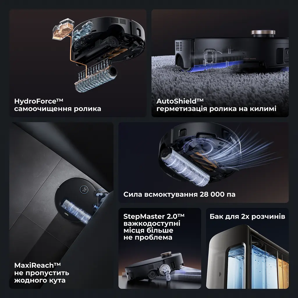 Робот пилосос MOVA Z60 Ultra Roller Complete Black-EUA - фото 10