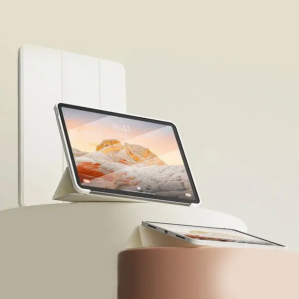 Чохол-книжка BeCover Tri Fold Soft TPU Silicone для Apple iPad Pro 12.9 2020/2021/2022 Beige (711736) - фото 3