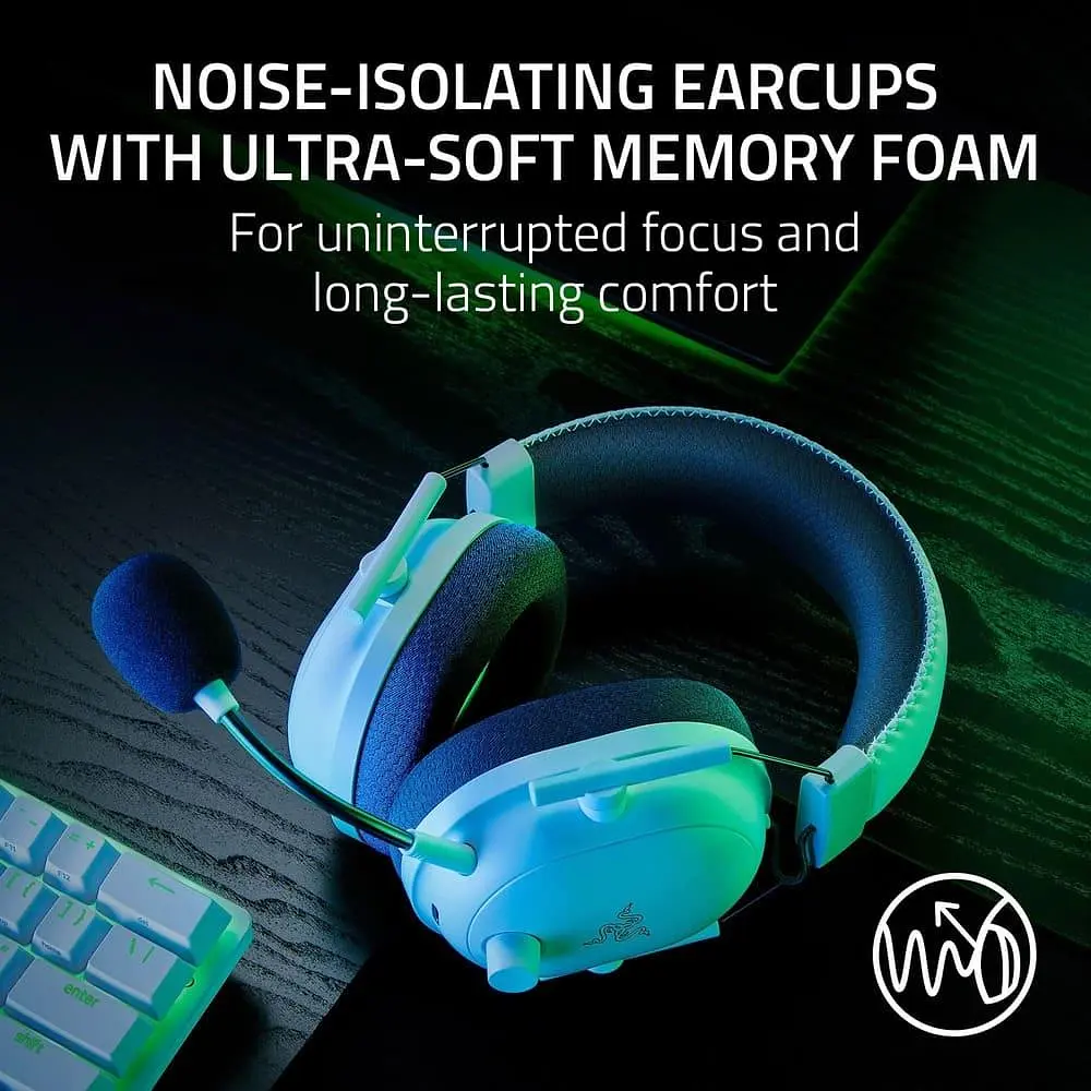 Ігрова гарнітура Razer Blackshark V2 HyperSpeed Wireless White (RZ04-04960200-R3M1) - фото 6