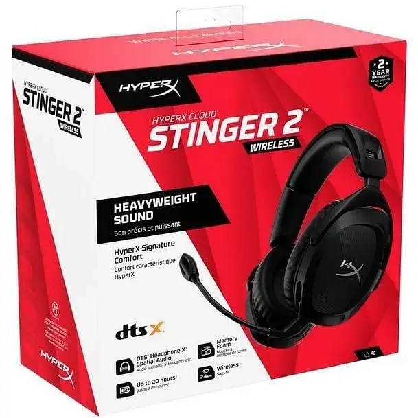Гарнітура - бездротові навушники HyperX Cloud Stinger 2 USB/WL 2 виду підключення (676A2AA) - фото 9