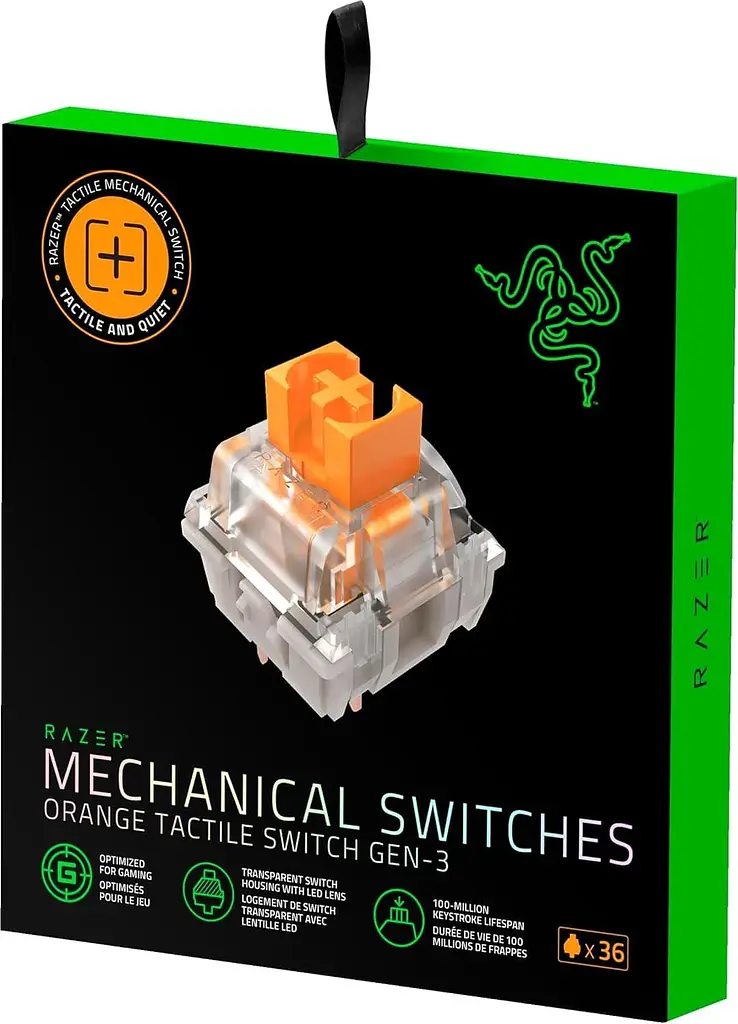 Набір механічних перемикачів RAZER Mechanical Switches Pack Orange Tactile switch (RC21-02040300-R3M1) - фото 5