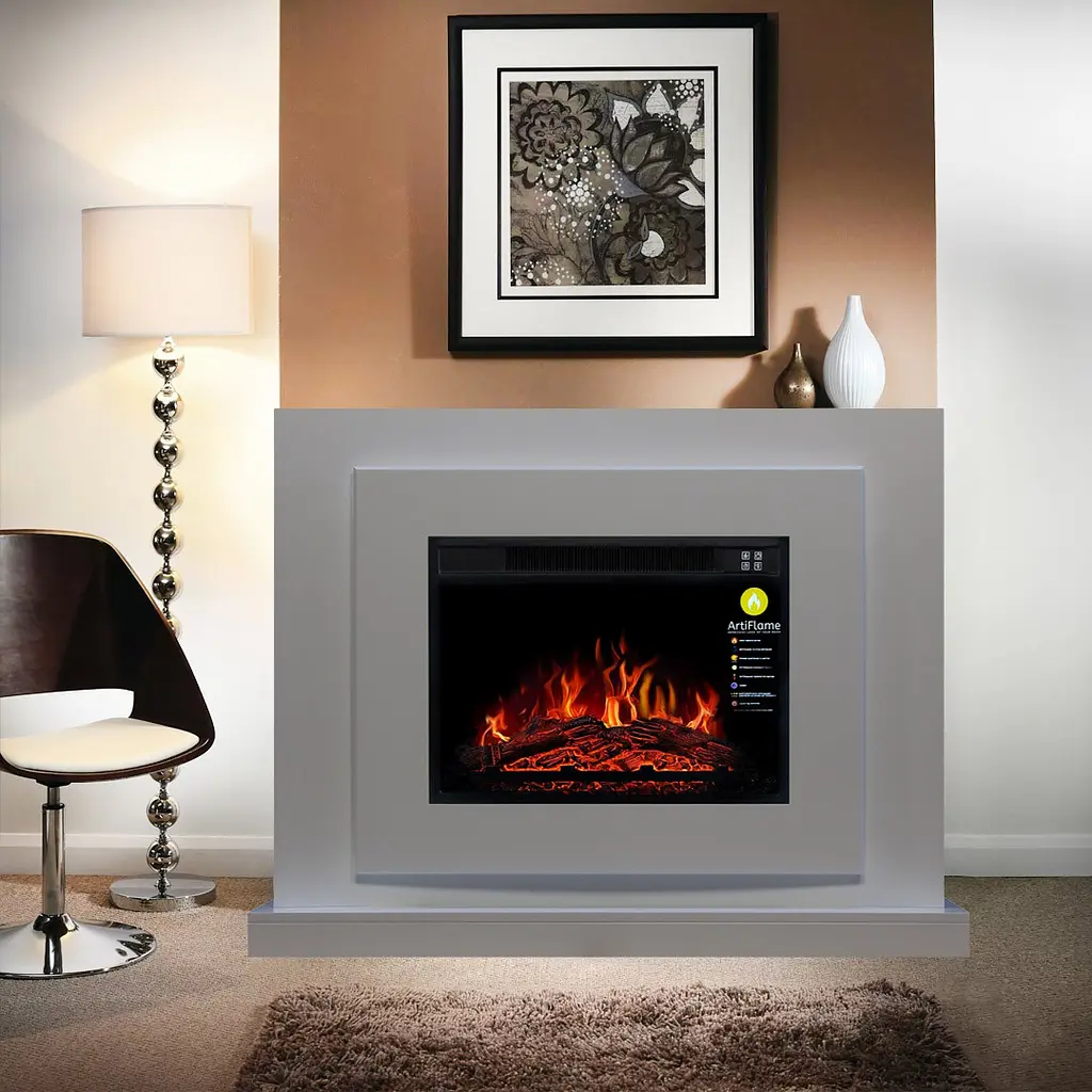 Камінокомплект ArtiFlame LUCCA AF23S БІЛИЙ Б'ЯНКО зі звуком - фото 5