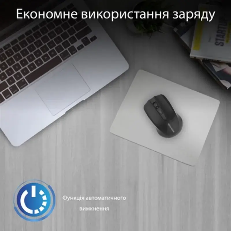 Мишка Promate Clix-8 Wireless Black (clix-8.black) - фото 4