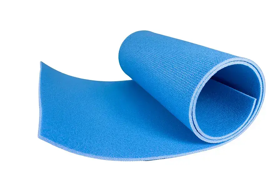 Килимок фітнес йога Poputchik 1800x500x8 мм синій (16-078-IS) - фото 2