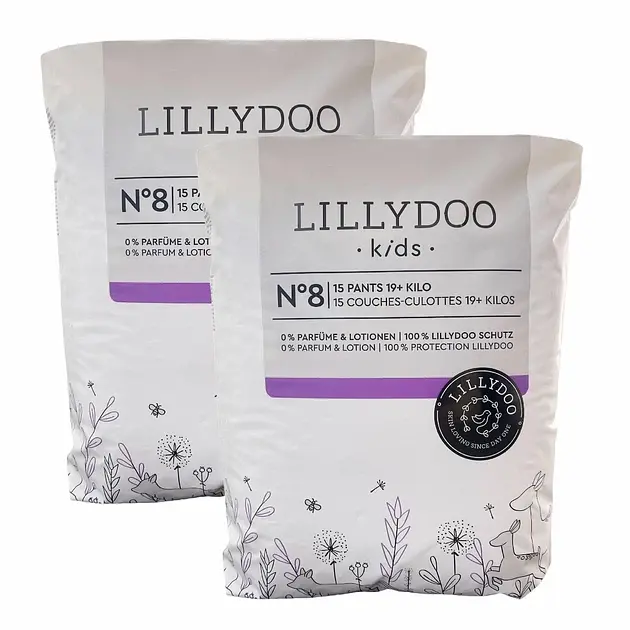 Підгузки-трусики LILLYDOO 8 (19+ кг), 30 шт