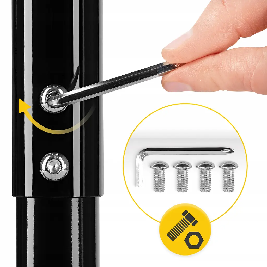 Бруси для віджимань (паралетси) 4FIZJO 80-90 см підлогові, розбірні Black (P-5905973404600) - фото 2