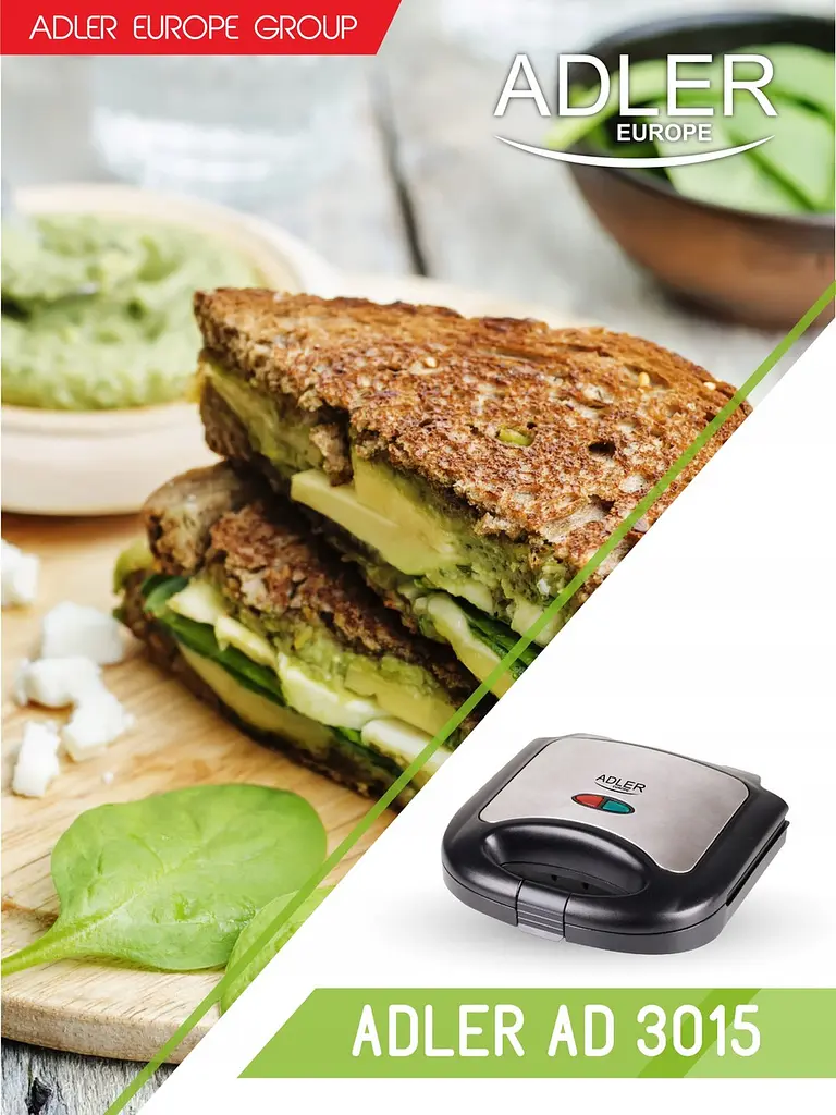 Сендвічниця Adler AD 3015 850 Вт - фото 6