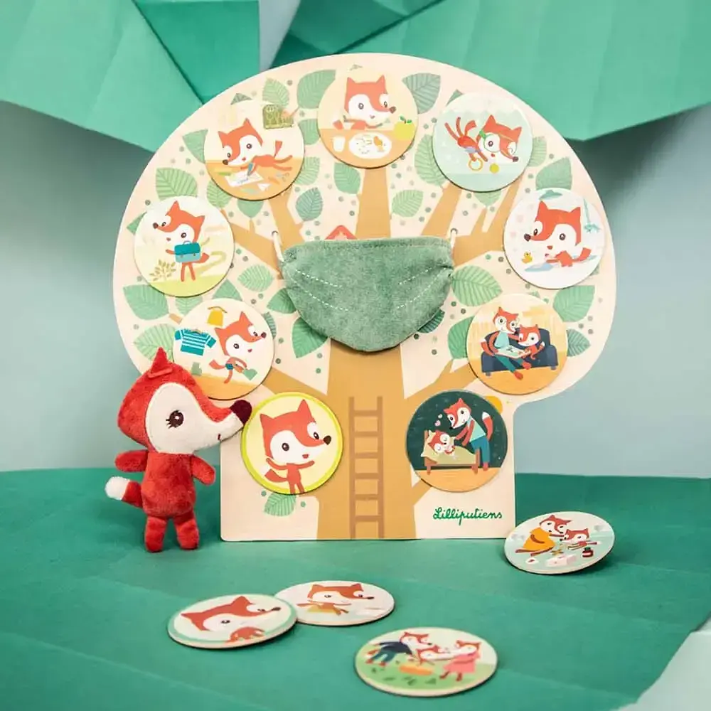 Развивающая игрушка на магнитах Lilliputiens Режим дня (83545) - фото 5