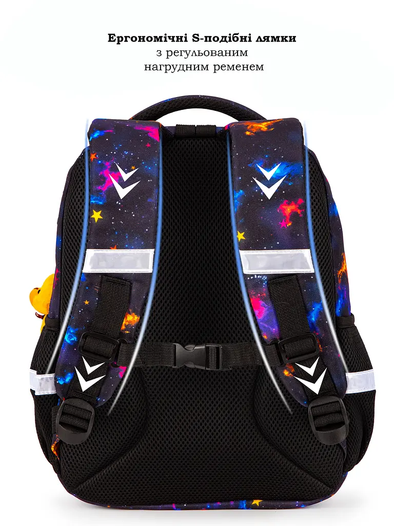 Ортопедический рюкзак для школы School Standard для девочки 475 гр 17,5 литров Разноцветный - фото 4