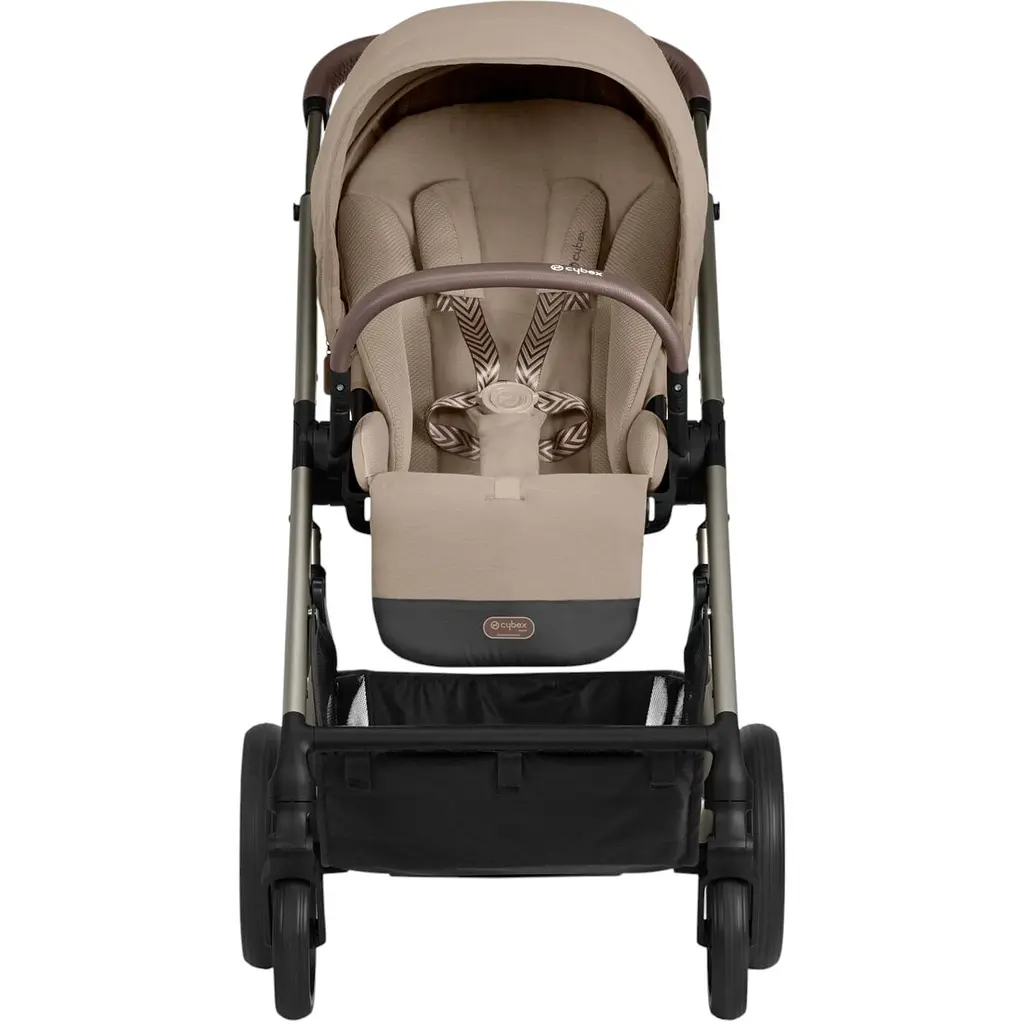 Коляска Cybex Balios S Lux TPE Almond Beige з бампером бежева (522005233) - фото 3